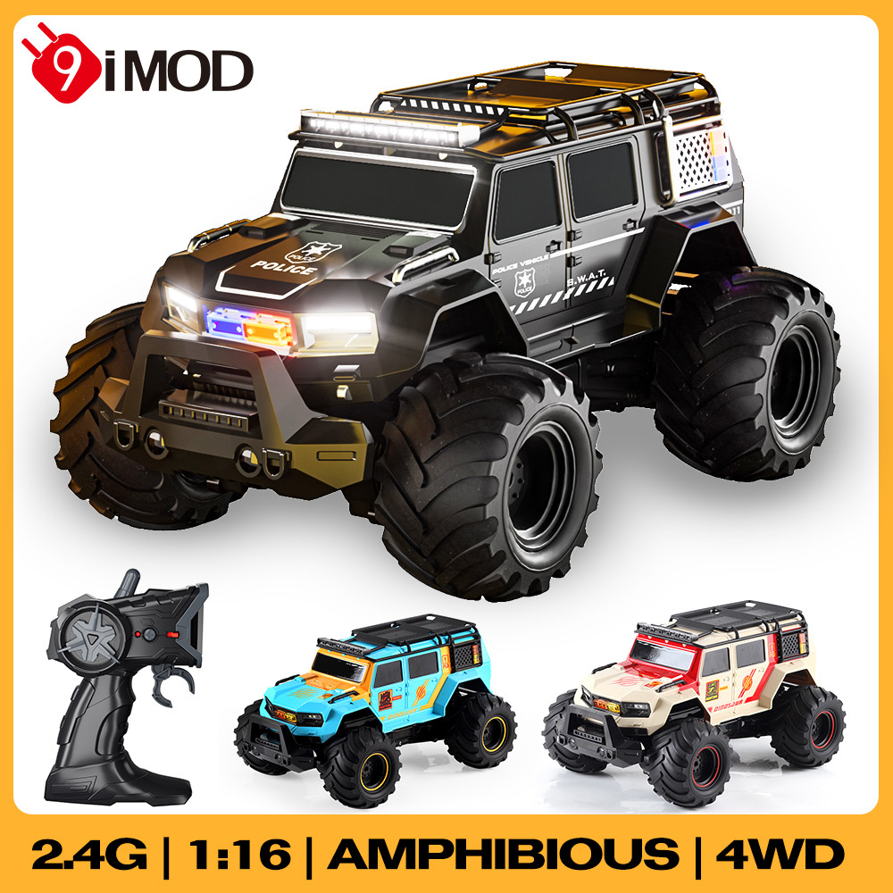 9imod 1 / 16 RC Xe Đổ Bộ Đóng Thế Xe 2.4G 4WD Xe Cảnh Sát Địa Hình Xe ...
