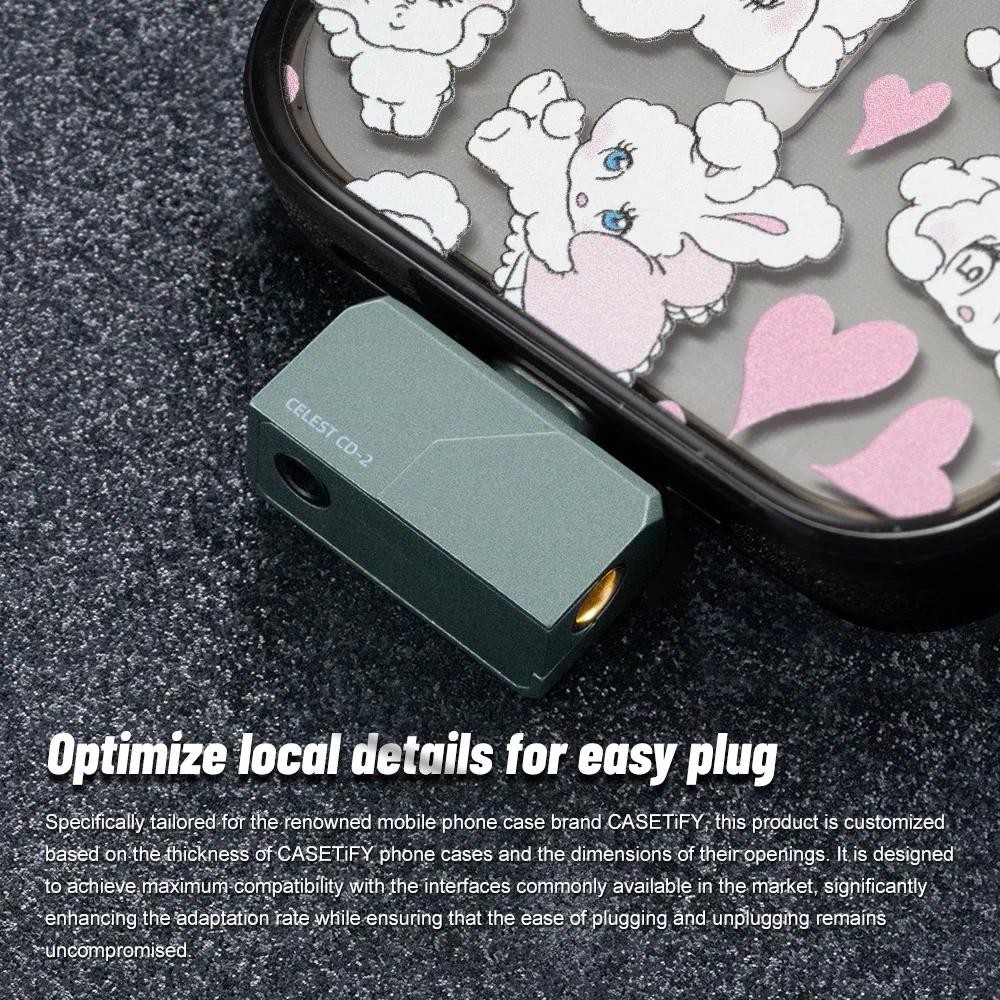 Kinera Celest CD-2 CD2 USB DAC AMP Adapter Di Động Type-C Sang 3.5mm + 4.4mm Bộ Giải Mã Tai Nghe Khuếch Đại CX31993