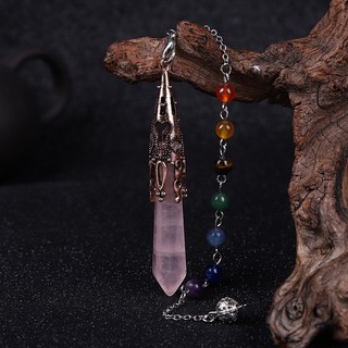 Lăng Kính Tự Nhiên Đá Mặt Dây Chuyền Lục Giác Trụ Tập Yoga Trang Sức Nữ Ngoại Thương Trang Sức FM B0001