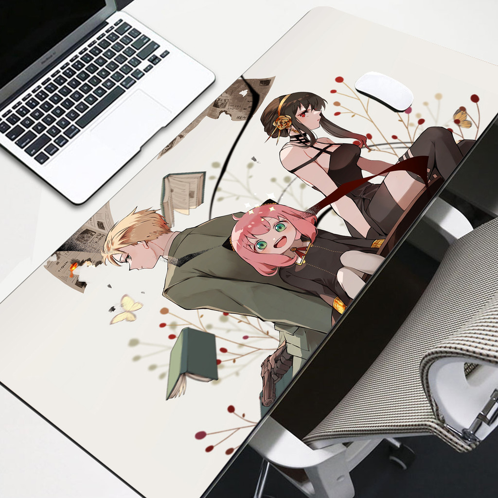 90x40mm XXL Anime Lớn Chơi Game Spy X Họ Chuột Miếng Lót Máy Tính Game Thủ Bàn Phím Chuột Thảm Văn Phòng Bàn Mousepad Cho PC Bàn Pad