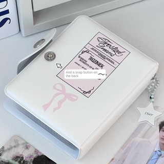 [Giao hàng nhanh] Album thẻ HAVENLYCO, Chất kết dính Photocard PVC cho chó con Pudding, Mini 3 Inch với 16 trang bên trong Sách bưu thiếp nơ tình yêu
