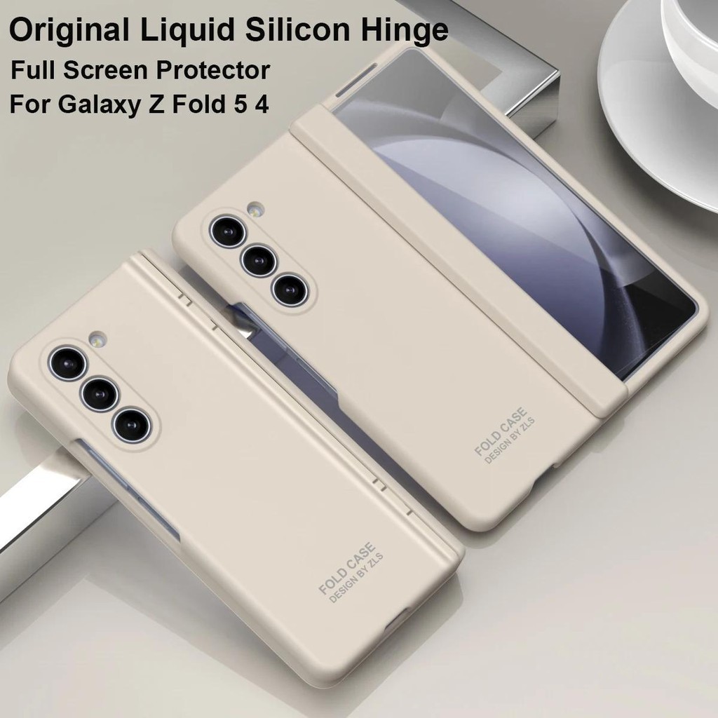 Bản Lề Dành Cho Samsung Galaxy Z Fold 7 6 5 4 3 2 Chất Lỏng PC Armor Chống Sốc 360 Toàn Màn Hình Bảo Vệ Gấp 4