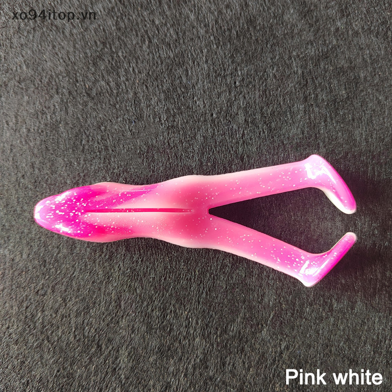Xoitop 4 Floag Kick Frog Road Runner Lure Floag Thunder Frog Bionic Mềm Mồi Mồi Câu Cá T-Tai Chống VN