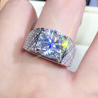 ❤ Ban Đầu Sang Trọng Giả Moissanite Series Bán Chạy Full Kim Cương Nhẫn Nữ Pha Lê Cặp Đôi Đính Hôn Trang Sức