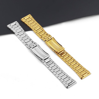 Dây đeo đồng hồ bằng thép không gỉ 14mm 18mm 20mm Dây đeo đồng hồ bằng thép không gỉ Dây đeo đồng hồ bằng thép không gỉ Ba hạt Dây đeo đồng hồ kim loại Giá thấp Bán buôn Dây đeo đồng hồ đa năng