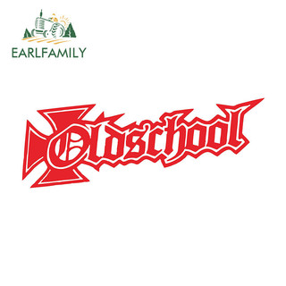 EARLFAMILY 13cm Cũ Trường Học Xe Dán Vintage Đề Can Ốp Lưng Laptop Camper Tumbler Trang Trí Thời Trang Graffiti Chống Thấm Nước Xe Hàng