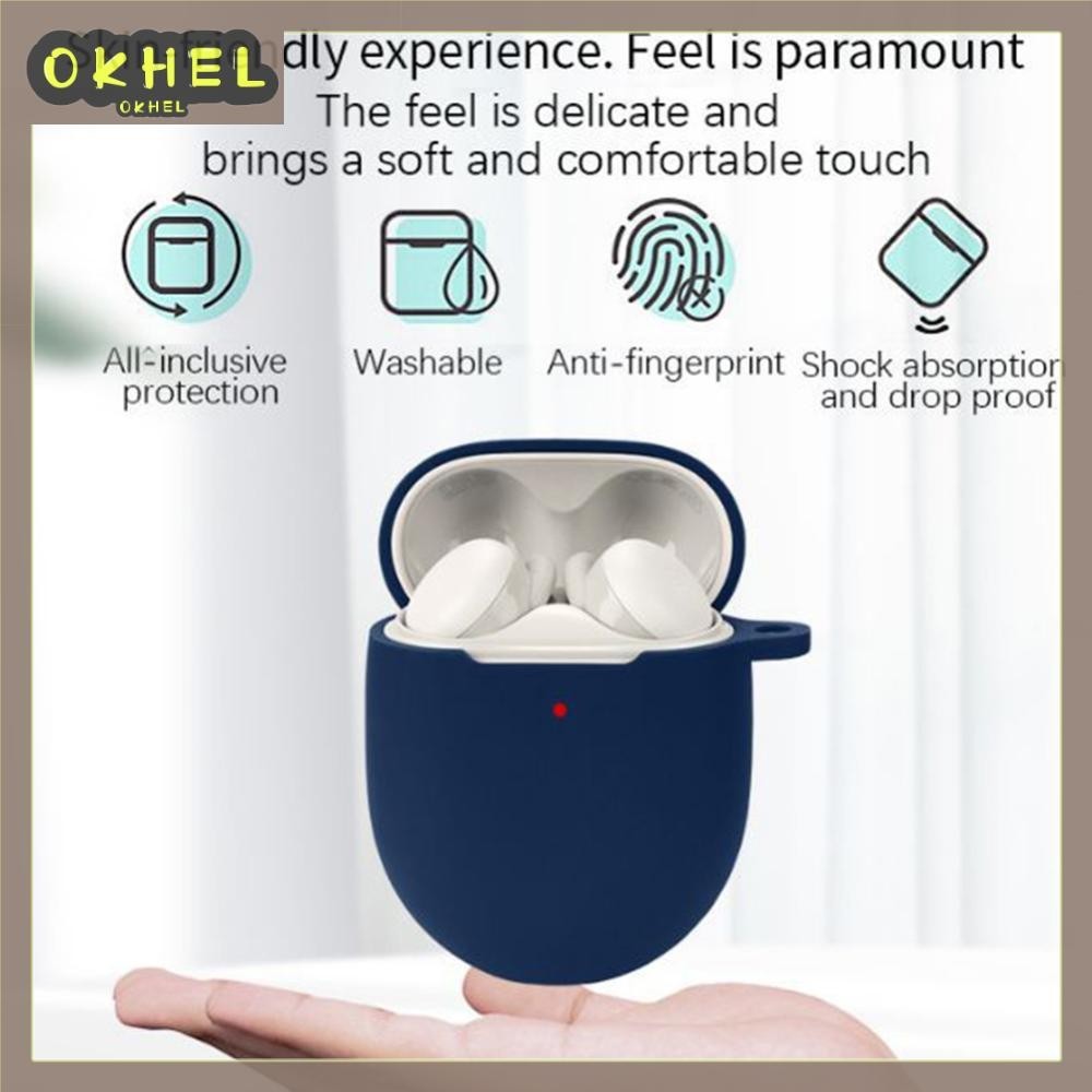 [Okhello.vn] Hộp đựng tai nghe silicon mềm thay thế có thể giặt được ...
