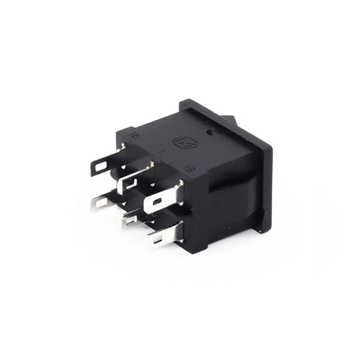 Công tắc bật tắt nhỏ Công Tắc Nút 3 bánh răng 2 chân kcd1 6 chân công tắc nguồn 15*21mm/công tắc bật tắt công tắc bật