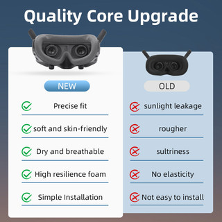 Dành cho DJI Avata 2 Goggles2 Kính Mặt nạ mắt Mặt nạ bảo vệ chống trượt Phụ kiện