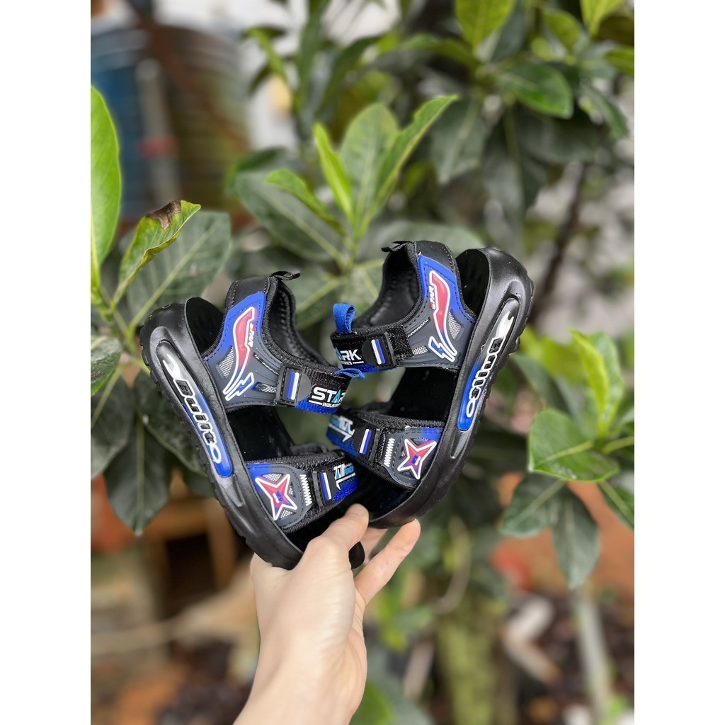 dép cho bé trai êm chân chống trượt khâu đế bền đẹp kiểu dáng thể thao QCCC full box có size đại 810 ( ảnh thật )