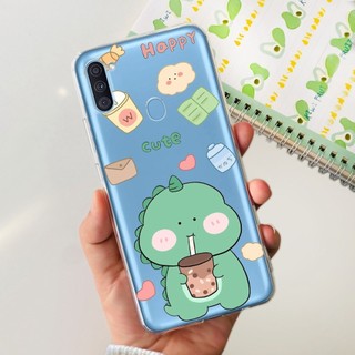 Dành Cho Samsung Galaxy A11 Vỏ A 11 SM-A115F Ốp Điện Thoại Phi Hành Gia Đáng Yêu Không Gian Mỏng Mềm Trong Suốt Cho Samsung A11 M11 Vỏ