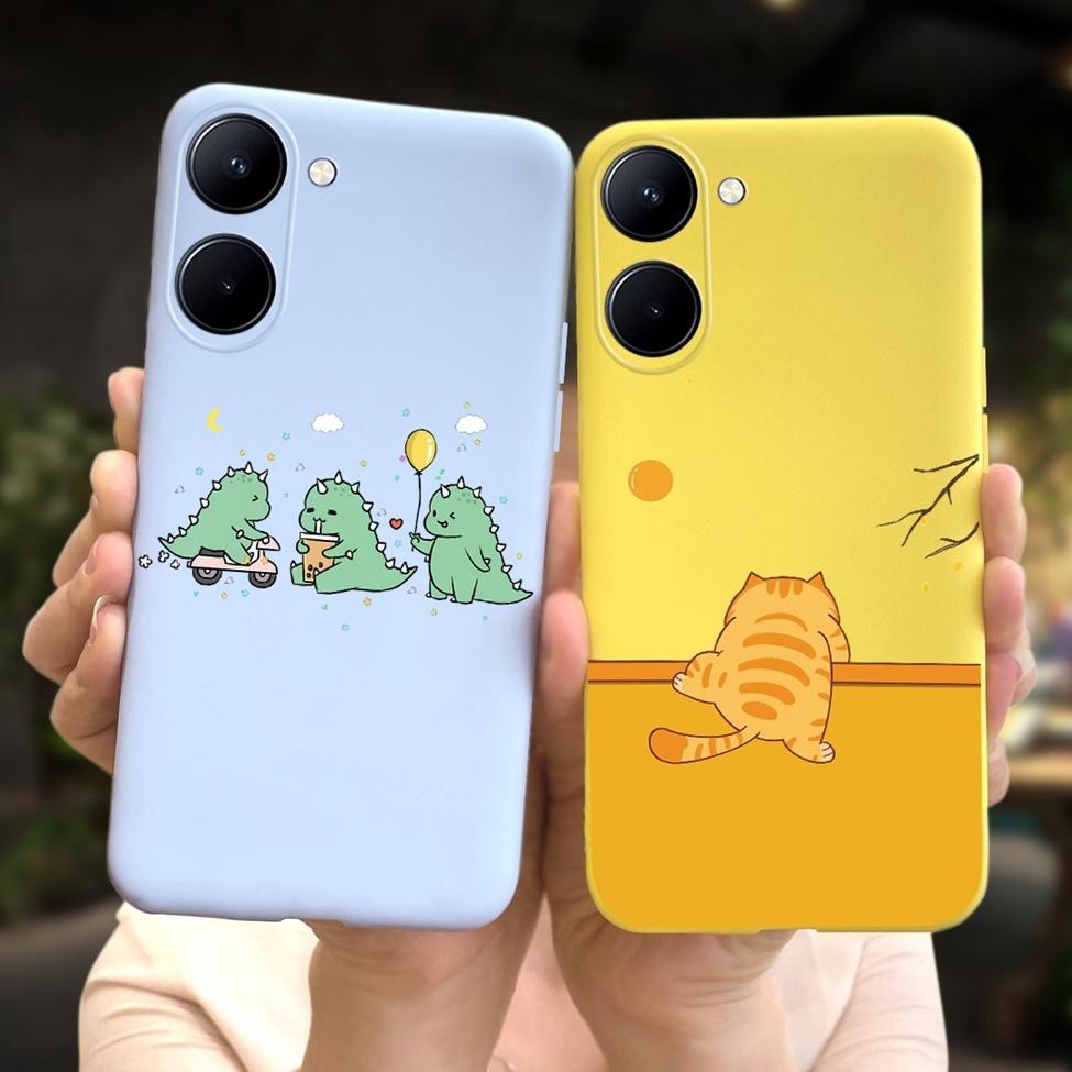 Dành Cho Realme V20 Vỏ RMX3611 Kẹo Chống Sốc Silicon Ốp Lưng Cho Realme V20 Ốp Lưng Hoa Thời Trang Dễ Thương Mèo Phi Hành Gia Sơn