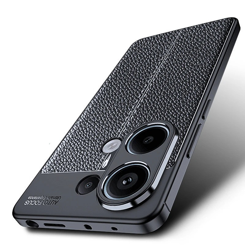 Dành Cho Xiaomi Poco M6 Pro 4G Slim TPU Da Họa Tiết Bao Da Chống Trầy Xước Chống Sốc