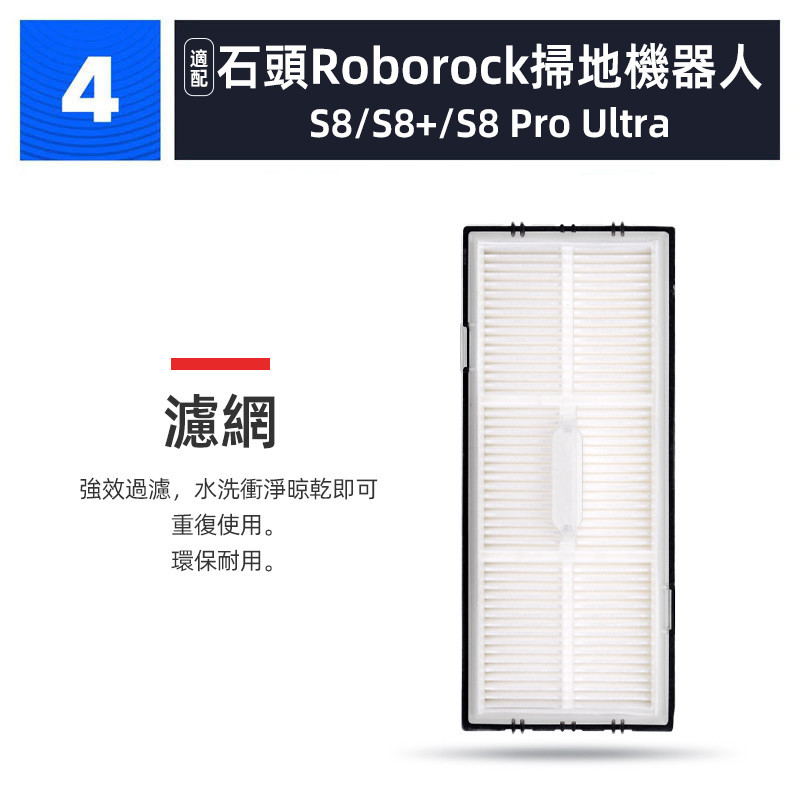 Roborock S8, S8 +, S8 Pro Hộp đựng bụi Robot siêu quét, Lưới lọc, Cây lau nhà, Bàn chải con lăn, Túi đựng bụi