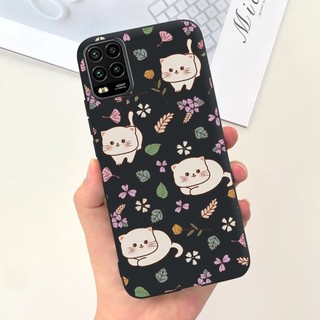 Dành Cho Xiaomi Mi 10 Lite 5G Ốp Lưng Hoạt Hình Dễ Thương Đầu Mèo Chống Sốc Silicon Mềm Vỏ Điện Thoại Cho Xiaomi 10 Lite Mi10 Lite 5G Vỏ