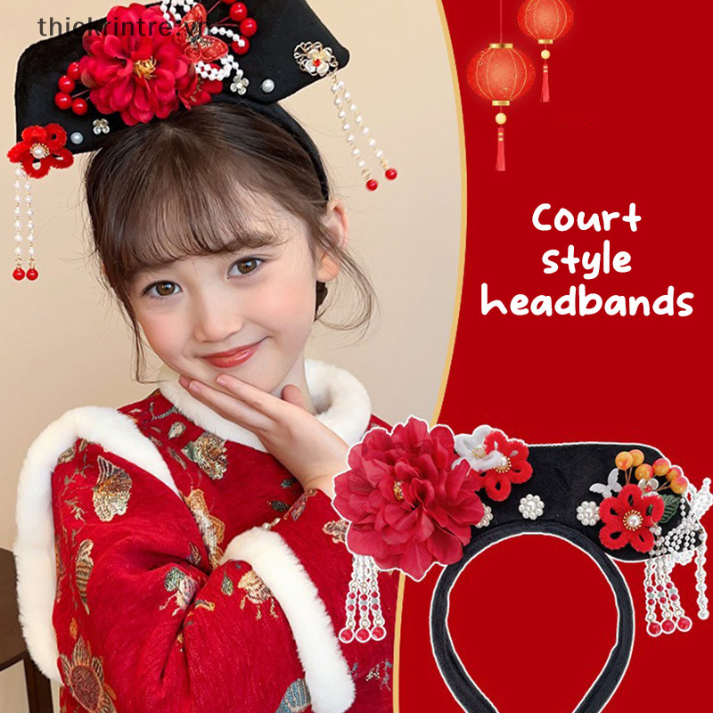 Thi Truyền Thống Trung Quốc Hanfu Sườn Xám Phụ Kiện Công Chúa Cổ Đại Gege Royal Court Mũ Đội Đầu Chụp Ảnh Mũ VN