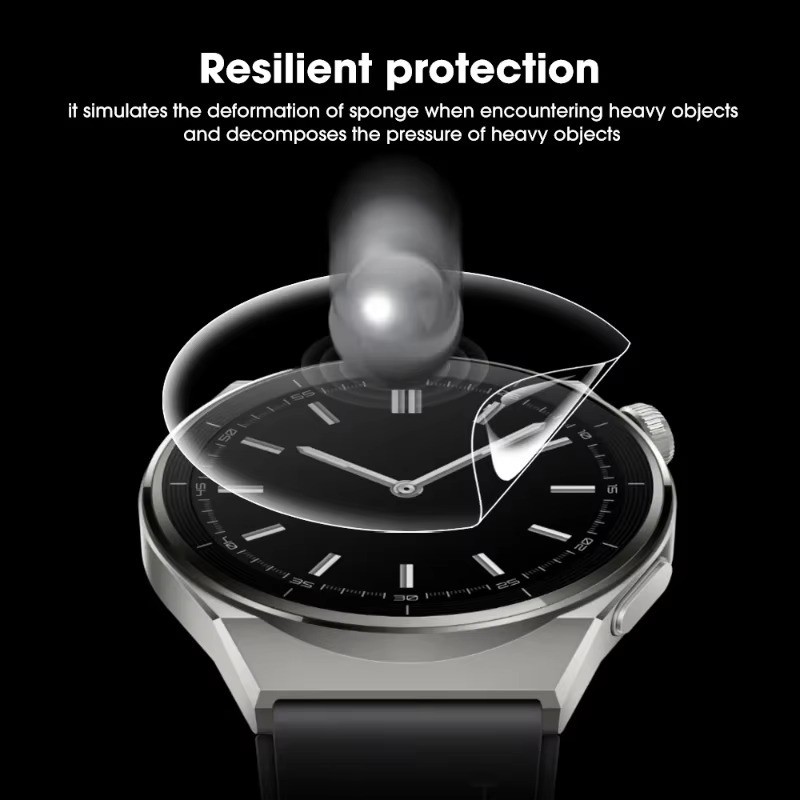 Dành Cho Realme Watch T1 S2 S Pro 3 Chiếc 500D Full Cover HD Trong Suốt Mềm Hydrogel Phim Chống Vân Tay Chống Cháy Nổ Đồng Hồ Bảo Vệ Màn Hình