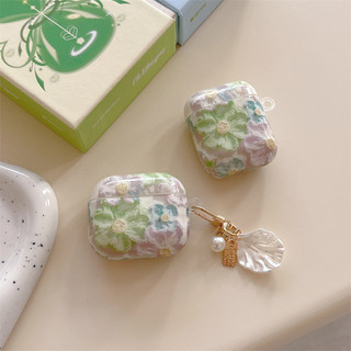 Tranh sơn dầu hoa cho Airpods4 Airpod 1 / 2 3 Pro Pro Pro2 pro3