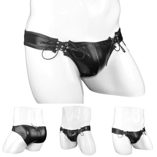 [Otorl] Quần lót nam gợi cảm Quần short boxer da giả eo thấp Băng lót