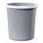 Thùng rác nhựa PP dày màu trắng xám kiểu Nhật đơn giản sang trọng 8/12L