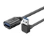 Cáp nối dài USB WU USB 3 0 Nam sang Nữ 5Gbps Tốc độ 90 độ Cáp mở rộng chuyển đồng bộ dữ liệu USB cho chuột