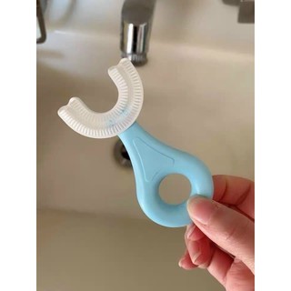 Bàn Chải Đánh Răng Chữ U Silicon, Vệ Sinh Răng Miệng Em Bé 🌳 SHOP PP ONLINE CLICK 24 GIỜ