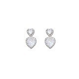 Bông Tai Tình Yêu Zircon Tua Rua Nữ Thiểu Số Mới 2024