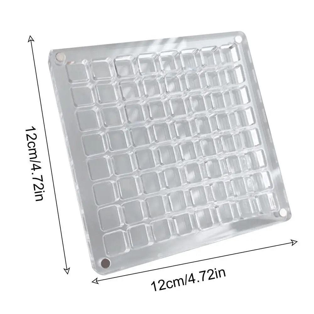 Hộp trưng bày vỏ sò từ tính AWNGD, Hộp lưu trữ vỏ sò bằng nhựa trong suốt, Mini 36 / 64 / 100 lưới công suất lớn Ngăn sắp xếp thủ công nhỏ