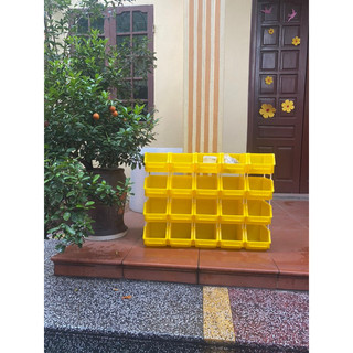 Combo 20 Khay nhựa loại Trung A6  kèm chân nối  đựng đồ kim khí sửa chữa xe máy bulong ốc tán