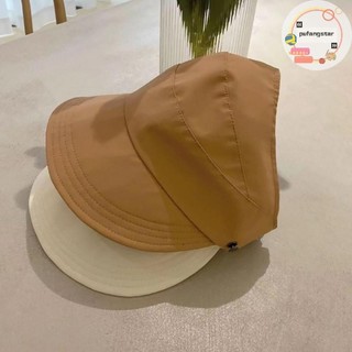 Pufangstar Mùa Hè Rộng Vành Sunhat Nữ Mũ Chống Nắng Có Thể Gập Lại Có Thể Điều Chỉnh Ngoài Trời Mũ Xô Đi Biển Chống Tia UV Tấm Che Người Cá Mũ Đuôi Ngựa VN