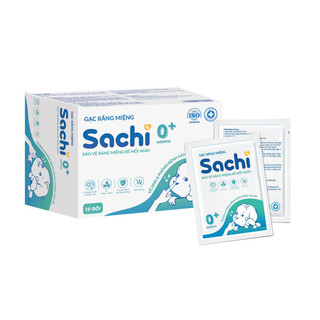 Combo 3 Gạc Rơ Lưỡi SACHI Dịch Chiết Lá Hẹ Dùng Vệ Sinh Răng Miệng An Toàn Cho Bé Từ 0 Tháng Tuổi