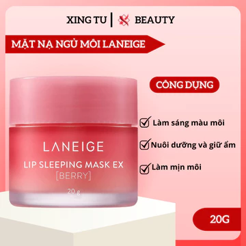 Mặt nạ ngủ môi Laneige Berry Mặt nạ ngủ Laneige Lip Sleeping Mask dưỡng môi 20G giúp môi mềm mại Xingtu Beauty