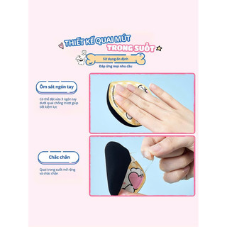 [ AMORTALS ] Set Bông mút Amortals Ermu Puff Dễ Thương Họa Tiết Thú Cưng Mềm Mại Chuyên Dụng