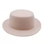 Mũ nỉ BORAGETE, Flatcap nữ màu trơn cổ điển, Vành rộng kiểu Pháp Hepburn Phong cách Flat-top Cap Church