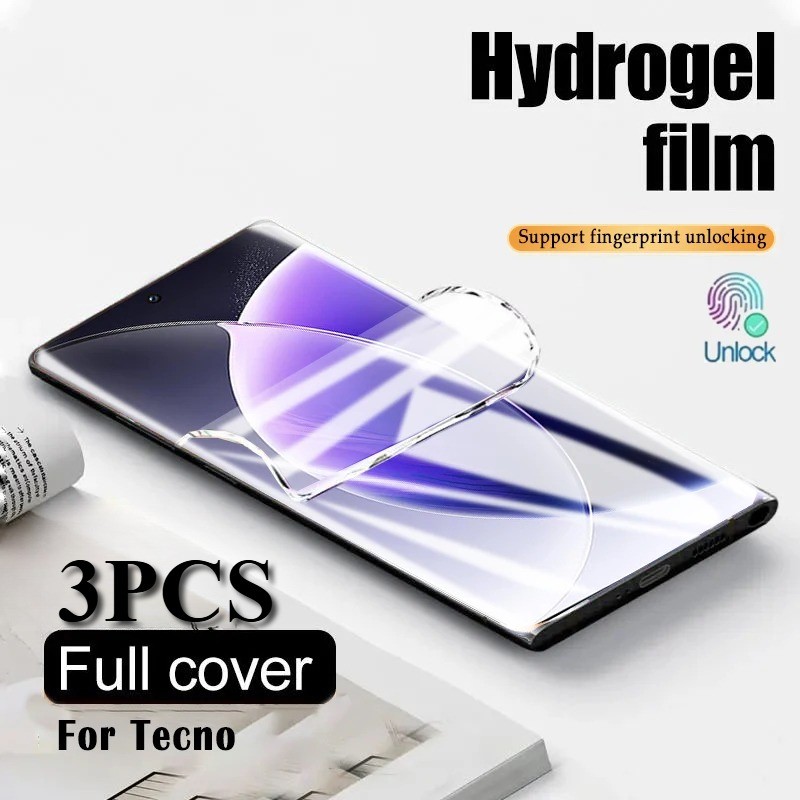 Dành Cho Tecno Camon i4 30S 30 20s 20 19 18i 18P 18T 18 17P 17 16S 16 15 12 Pro Premier Neo Air 5G 4G 3 Cái HD Phim Hydrogel Mềm Trong Suốt Chống Ánh Sáng Xanh Bảo Vệ Màn Hình Chống Cháy Nổ