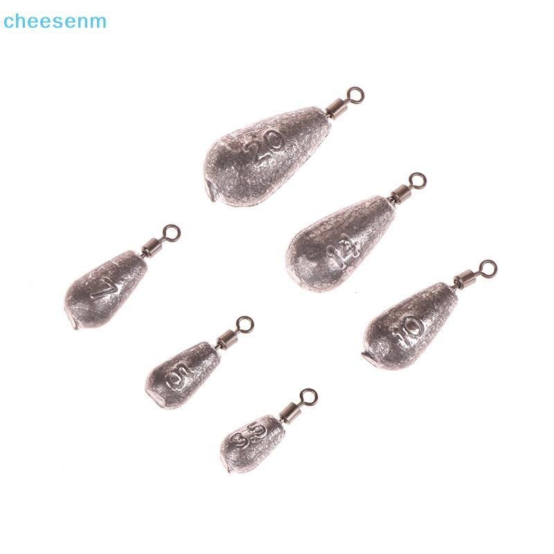 Cheenm 10 Chiếc Chì Chì Chìm Ngược Câu Cá Dẫn Xoay Tám Hình Vòng Câu Cá Chì Chìm Trượt Chìm Nước Thả Chìm VN