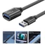 Cáp nối dài USB WU USB 3 0 Nam sang Nữ 5Gbps Tốc độ 90 độ Cáp mở rộng chuyển đồng bộ dữ liệu USB cho chuột