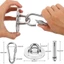 GIÁ RẺ 1 Bộ Móc neo treo tường, với 4 ốc vít Túi cát Yoga Phụ kiện tập thể dục xoay Móc xoay, Móc trần bằng thép không gỉ hạng nặng bền bỉ