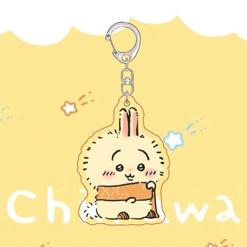 Chiikawa Móc Chìa Khóa acrylic Hình Nhân Vật anime hachiware usagi rakko momonga Dễ Thương