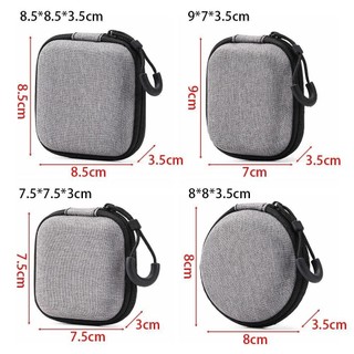 [Giao hàng từ Việt Nam] NOOKSTORY 1 Túi đựng EVA, Tai nghe có dây kéo Mini di động, Dành cho tai nghe / điện thoại / cáp sạc Phụ kiện kỹ thuật số Túi đựng
