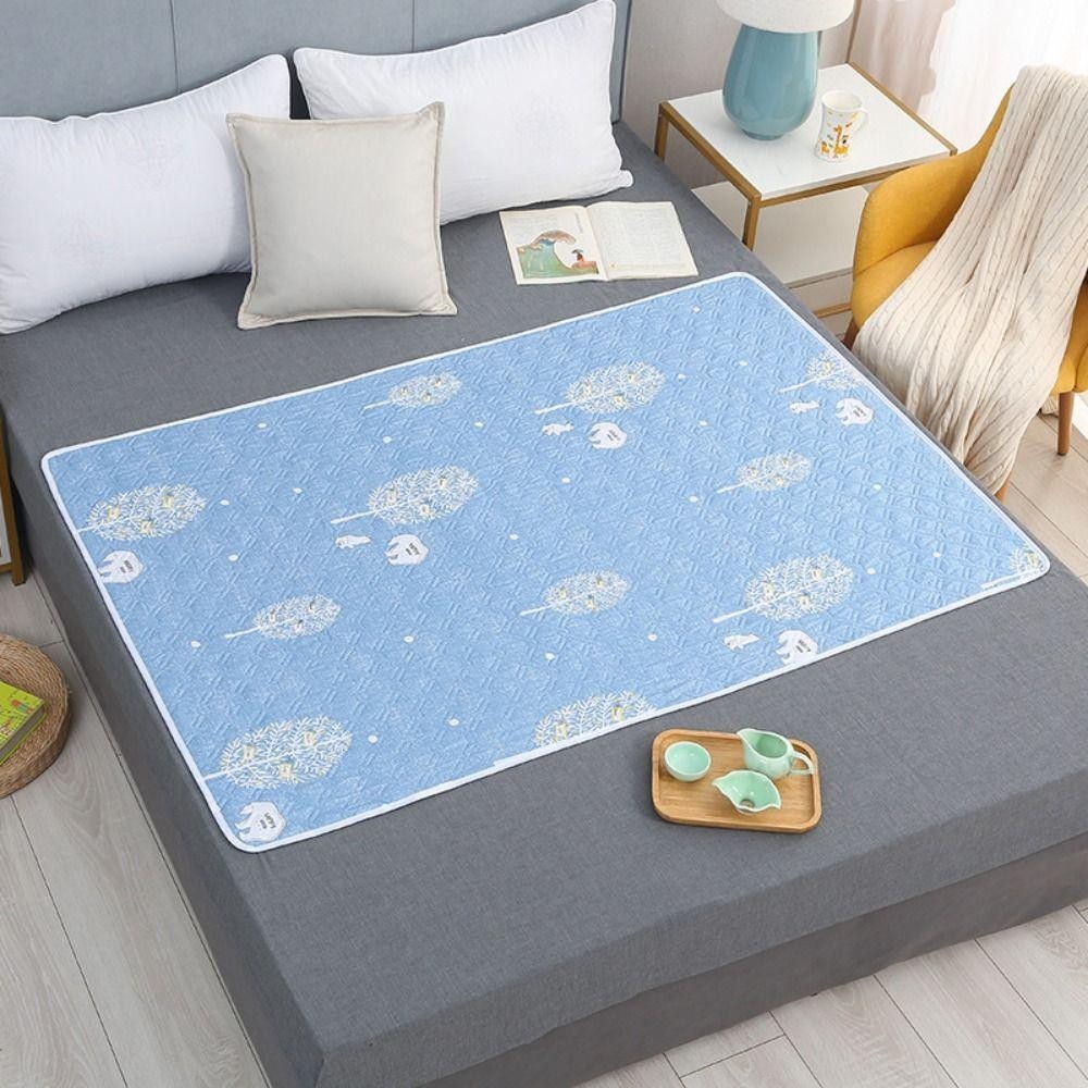 Tấm lót ngủ cho bé SLICELLIFE, Tấm lót trải giường chống rò rỉ chống thấm nước ba lần, Tấm lót kinh nguyệt mềm mại thân thiện với da thoải mái dành cho người cao tuổi