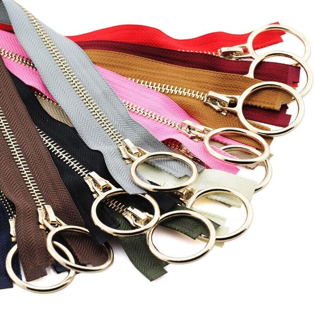 Dây kéo kim loại SMILE, Dây kéo đồng răng 70 / 90cm Áo khoác có khóa kéo dài, Dây kéo rộng 5 dây kéo rộng cho áo khoác Áo khoác may