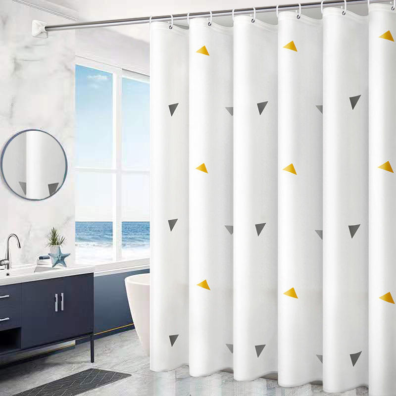 Rèm tắm chống thấm nước và chống nấm mốc Rèm phòng tắm dày không đục lỗ vách ngăn rèm cửa Pabaro