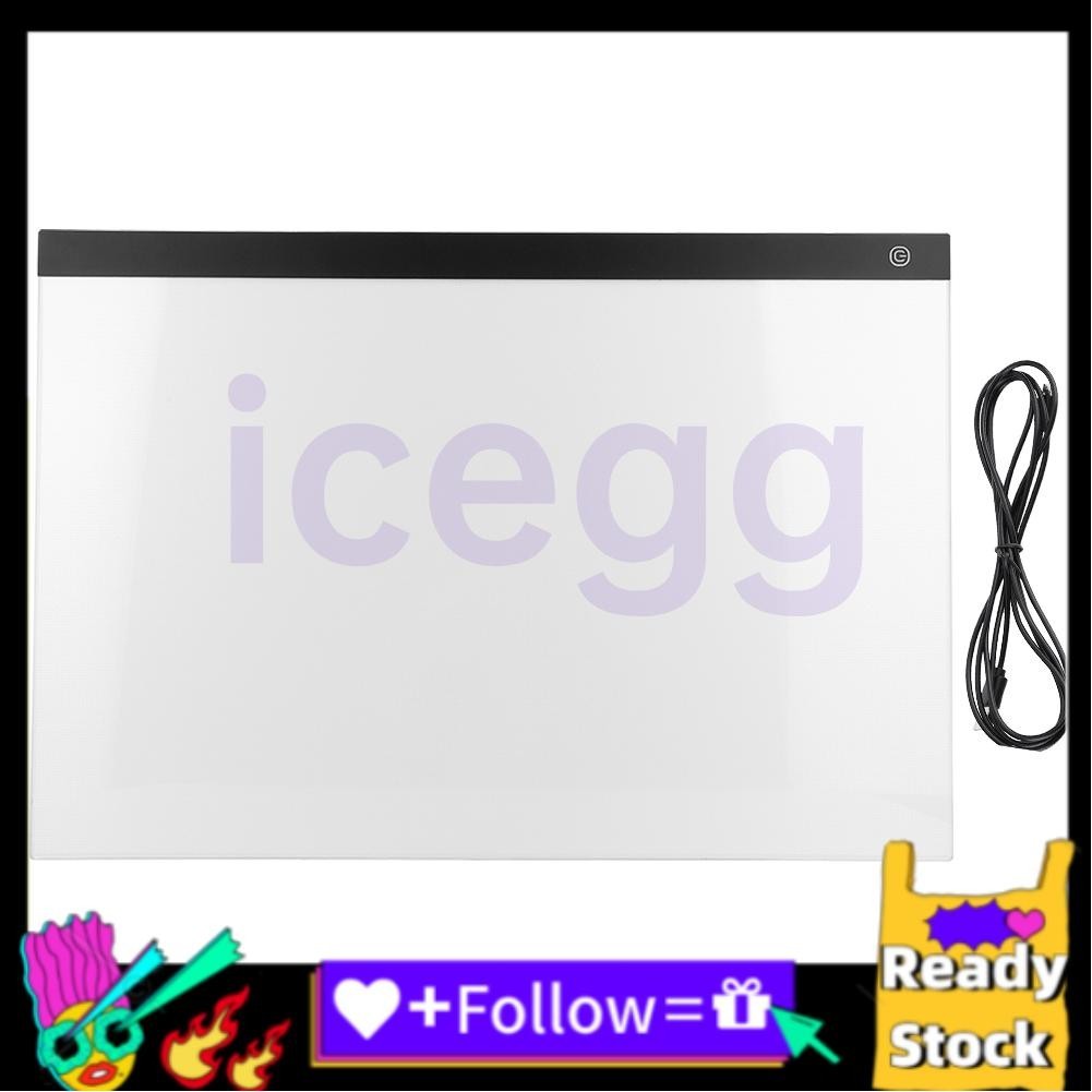 Icegg LED Tracing Light Box Board Art Drawing Copy Pad Stencil Display ...
