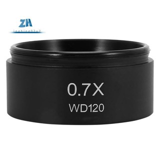 WD120 0.7X Kính hiển vi âm thanh nổi ba mắt Ống kính mục tiêu phụ trợ Ống kính Barlow Chủ đề 48mm
