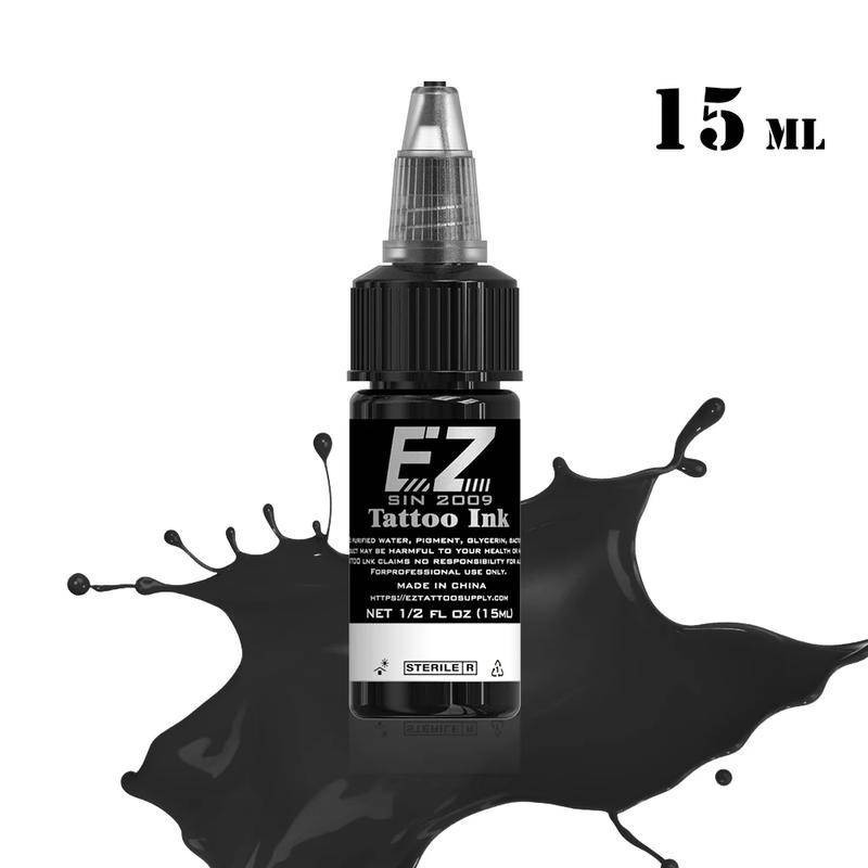 Mực xăm chuyên nghiệp lâu trôi EZ 15ml gói 25 màu phụ kiện dụng cụ xăm hình phù hợp với làn da thật với sự tự tin