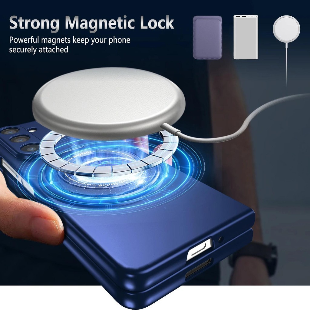 Dành Cho Samsung Galaxy Z Fold 6 5 4 3 Vỏ Từ Tính Giáp Chống Sốc 360 Xoay Vòng Giá Đỡ Xe Ô Tô Bảo Vệ Camera Gấp Bao