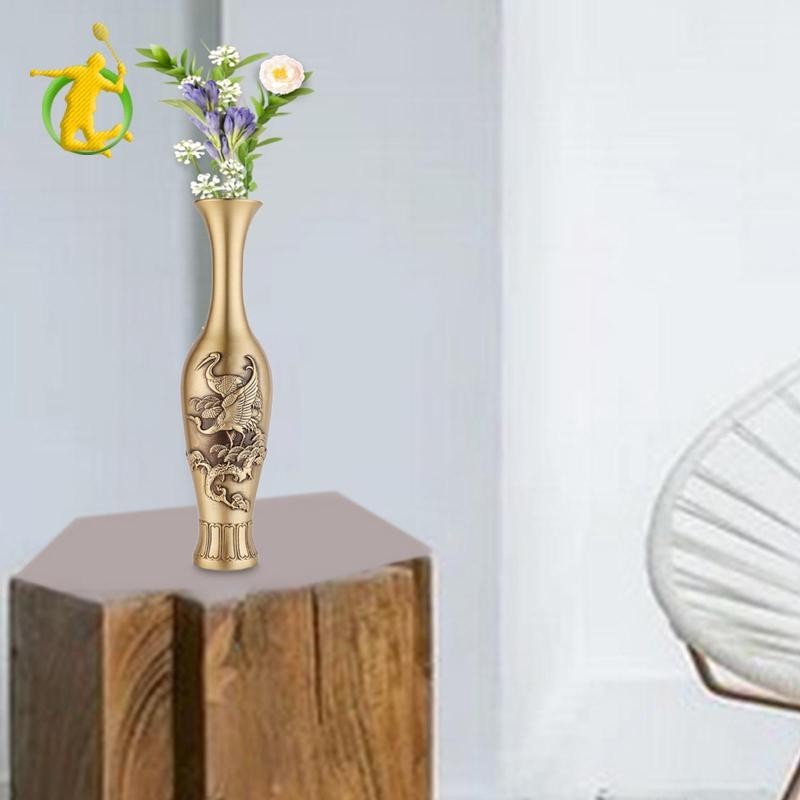 Bình bằng đồng thau Bình trang trí Bình hoa Bình hoa cho đám cưới Nhà Mantel Phòng khách