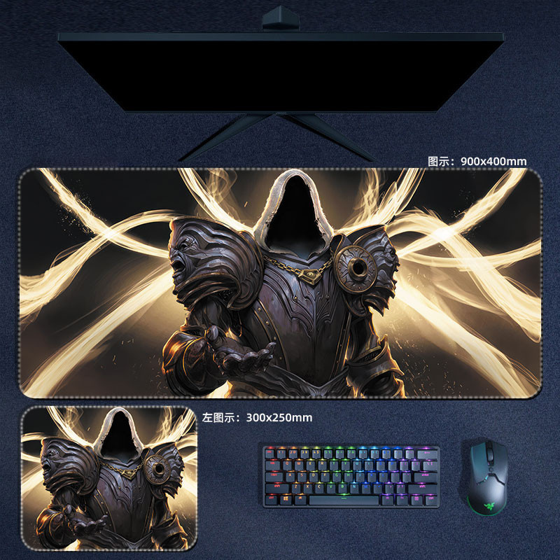Trò Chơi Diablo 4 IV Miếng Lót Chuột Lớn Lili Inarius Necromancer Mousepad Bàn Phím Máy Tính Đệm Phụ Kiện Chơi Game Thảm Bàn XXL