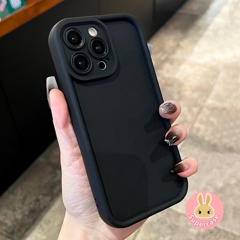 Ốp Màu Trơn Cho Redmi Note 14C A5 14 Pro + 14S 14R Turbo 4 K80 K70 Pro Xiaomi Poco X7 Pro 4G 5G Đơn Giản Full Cover Thời Trang Chống Rơi Vỏ Điện Thoại + Full Cover Lens Camera Pro